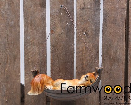 Eekhoorn in hangmat (Merk: Farmwood)