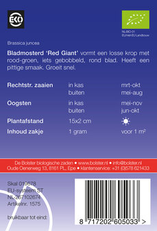 Bladmosterd &#039;Red Giant&#039;