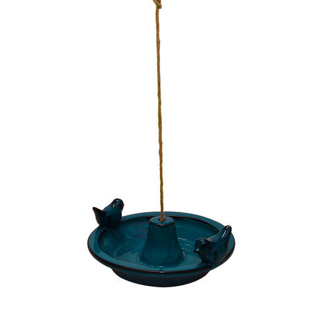 Vogelbad hangend blauw  (Merk: Esschert design)