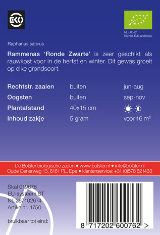 Rammenas 'Ronde Zwarte'