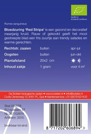 Bloedzuring 'Red Stripe'